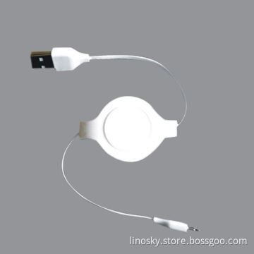 MFI house molding private model extendable cable for iPhone 5, 0.8 or 1m white color